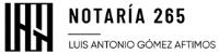 LAGA NOTARÍA 265 LUIS ANTONIO GÓMEZ AFTIMOS