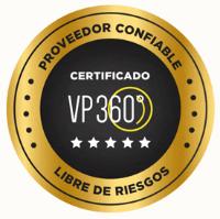 CERTIFICADO VP360° PROVEEDOR CONFIABLE LIBRE DE RIESGOS