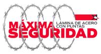 MÁXIMA SEGURIDAD LÁMINA DE ACERO CON PUNTAS