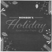 MEMBER´S HOLIDAY APPRECIATION EVENT