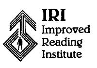 IRI IMPROVED READING INSTITUTE