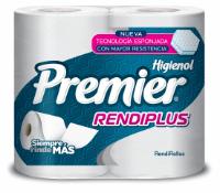 PREMIER RENDIPLUS HIGIENOL NUEVA TECNOLOGÍA ESPONJADA CON MAYOR RESISTENCIA SIEMPRE RINDE MÁS RENDIROLLOS