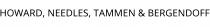 HOWARD; NEEDLES; TAMMEN & BERGENDOFF