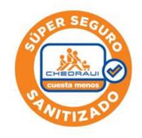 SÚPER SEGURO SANITIZADO CHEDRAUI CUESTA MENOS