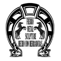 FIERRO METAL SCULPTURE HECHO CON HERRADURAS