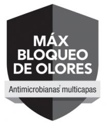 MÁX BLOQUEO DE OLORES ANTIMICROBIANAS MULTICAPAS