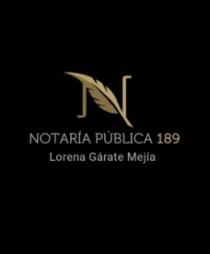 N NOTARÍA PÚBLICA 189 LORENA GÁRATE MEJÍA