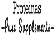 PROTEINAS PURE SUPPLEMENTS