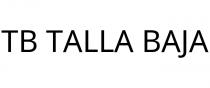 TB TALLA BAJA