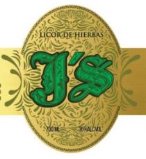 LICOR DE HIERBAS J'S