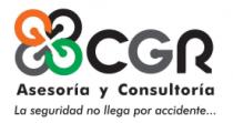 CGR ASESORIA Y CONSULTORIA;LA SEGURIDAD NO LLEGA POR ACCIDENTE.