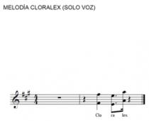 MELODÍA CLORALEX (SOLO VOZ)