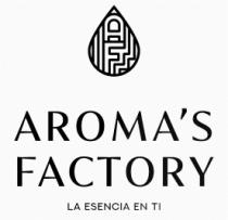 AF AROMA'S FACTORY 