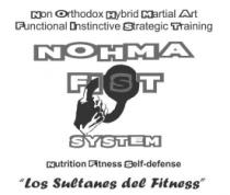 NON ORTHODOX HYBRID MARTIAL ART FUNCTIONAL INSTINCTIVE STRATEGIC TRAINING NOHMA FIST SYSTEM NUTRITION FITNESS SELF DEFENSE LOS SULTANES DEL FITNESS