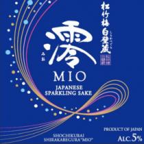 MIO JAPANESE SPARKLING SAKE SHOCHIKUBAI SHIRAKABEGURA MIO PRODUCT OF JAPAN ALC. 5%