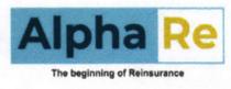 ALPHA RE THE BEGINNING OF REINSURANCE