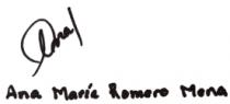 ANA MARIA ROMERO MENA