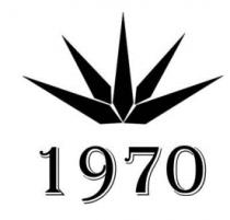 EL LOGOTIPO ESTA CONFORMADO POR CINCO ROMBOIDES ALINEADOS POR LA PUNTAS INFERIORES; SEMEJANDO UNA PENCA DE MAGUEY SOBRE LA CIFRA NUMÉRICA 1970.