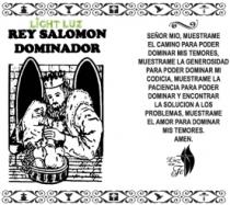 LIGHT LUZ REY SALOMON DOMINADOR LUZ CON FE