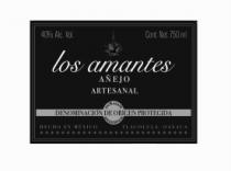 LOS AMANTES; AÑEJO; ARTESANAL