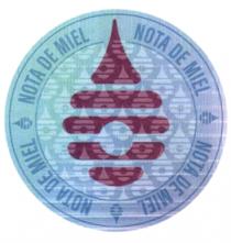 MARCA HOLOGRAFICA NOTA DE MIEL
