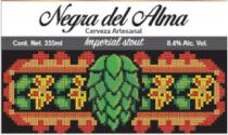 NEGRA DEL ALMA; IMPERIAL STOUT; CERVEZA ARTESANAL