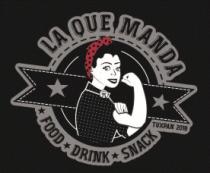 LA QUE MANDA; FOOD; DRINK; SNACKS; TUXPAN 2018