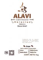 ALAVI;CAFE ARTESANAL;VERACRUZ;MEXICO; NACIONAL;GOURMET;EXPORTACION;EXPORTACION PREMIUM;GRANO 100% ARABICO TUESTE GRUESO;GRANO; ENTERO;MOLIDO MEDIO;MOLIDO GRUESO;MOLIDO FINO