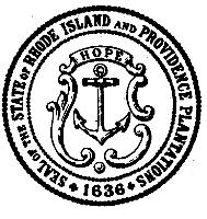 SEAL OF THE STATE OF RHODE ISLAND AND PROVIDENCE PLANTATIONS 1636 HOPE
