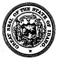 GREAT SEAL OF THE STATE OF IDAHO ESTO PERPETUA