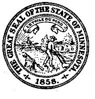 THE GREAT SEAL OF THE STATE OF MINNESOTA 1858 L'¿TOILE DU NORD