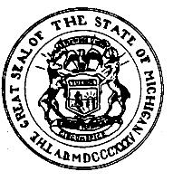 GREAT SEAL OF THE STATE OF MICHIGAN A.D.MDCCCXXXV