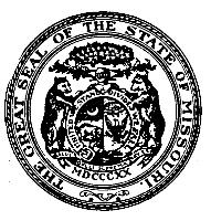THE GREAT SEAL OF THE STATE OF MISSOURI MDCCCXX UNITED WE STAND DIVIDED WE FALL SALUS POPULI SUPREMA LEX EST