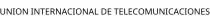 UNION INTERNACIONAL DE TELECOMUNICACIONES