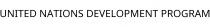 UNITED NATIONS DEVELOPMENT PROGRAM
