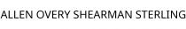 ALLEN OVERY SHEARMAN STERLING
