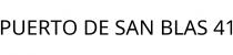 PUERTO DE SAN BLAS 41