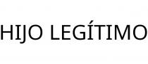 HIJO LEGÍTIMO