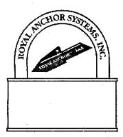 ROYAL ANCHOR SYSTEMS.;ROYAL ANCHOR - LOCK