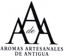 AA DE A AROMAS ARTESANALES DE ANTIGUA