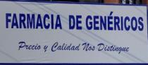 FARMACIA DE GENÉRICOS PRECIO Y CALIDAD NOS DISTINGUE