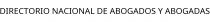 DIRECTORIO NACIONAL DE ABOGADOS Y ABOGADAS
