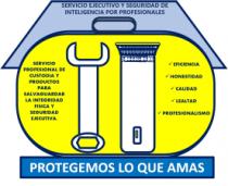 SERVICIO EJECUTIVO Y SEGURIDAD DE INTELIGENCIA POR PROFESIONALES;PROTEGEMOS LO QUE AMAS