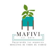 MAFIVI. EST. 2014. DECORANDO TUS ESPACIOS. MACETAS DE FIBRA DE VIDRIO