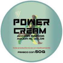 POWER CREAM.;ACCION RAPIDA AYUDA AL DOLOR