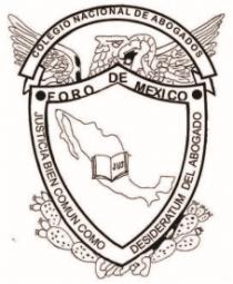 COLEGIO NACIONAL DE ABOGADOS FORO DE MÉXICO