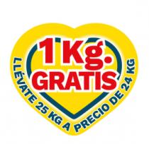 1 KG. GRATIS LLÉVATE 25 KG A PRECIO DE 24 KG