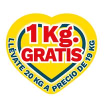 1 KG. GRATIS LLÉVATE 20 KG A PRECIO DE 19 KG