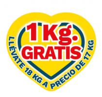 1 KG. GRATIS LLÉVATE 18 KG A PRECIO DE 17 KG