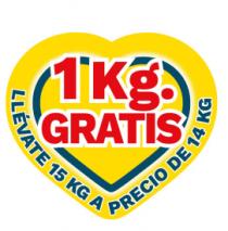 1 KG. GRATIS LLÉVATE 15 KG A PRECIO DE 14 KG